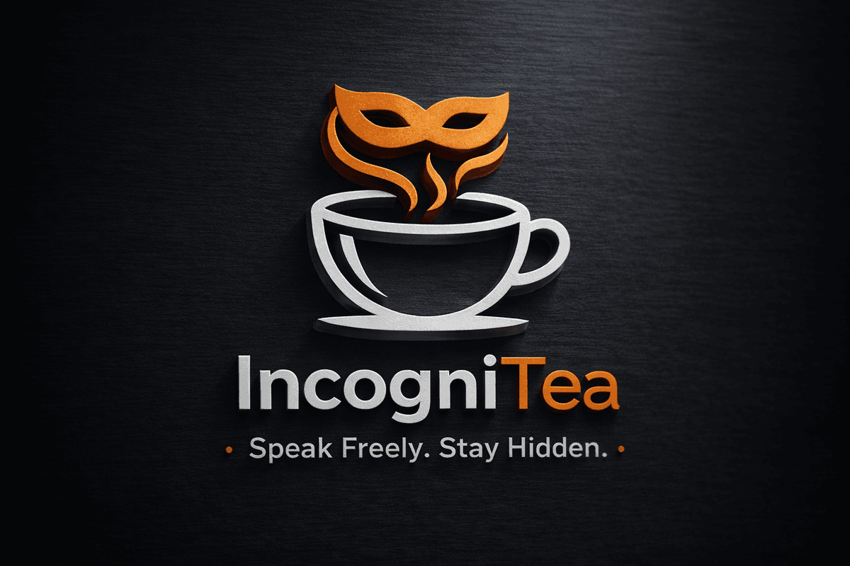 IncogniTea Logo with Tagline